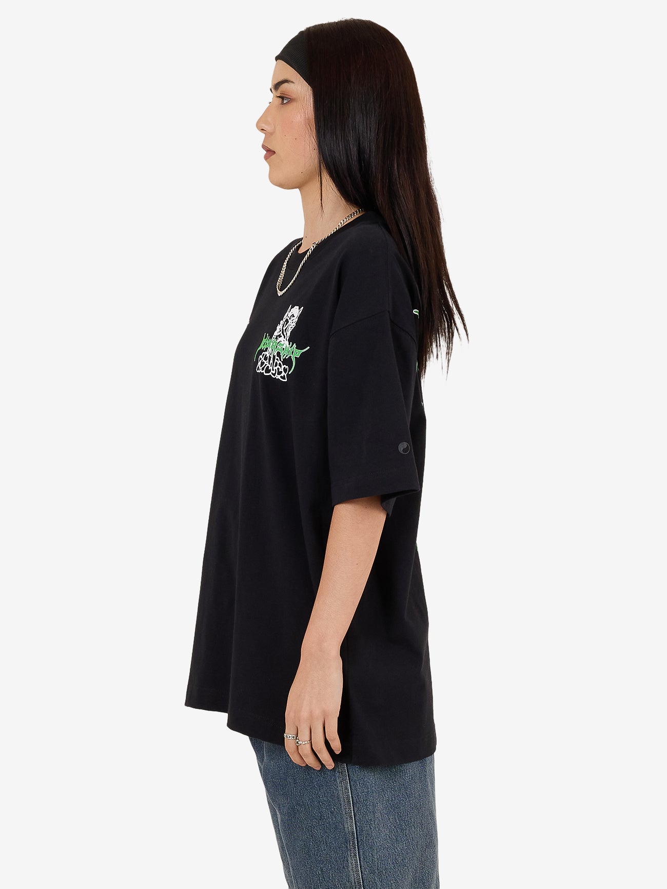 Logorama Oversize Fit Tee - Black