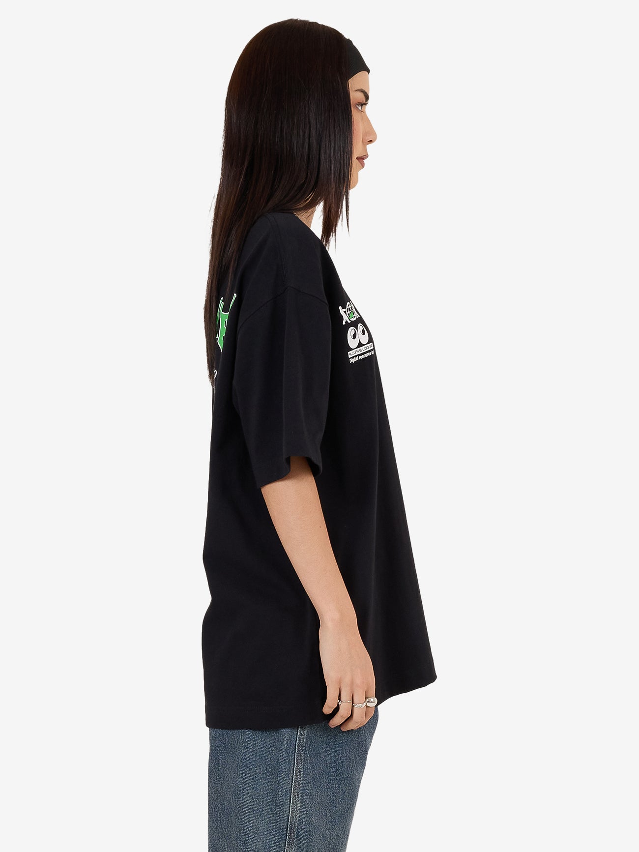 Logorama Oversize Fit Tee - Black
