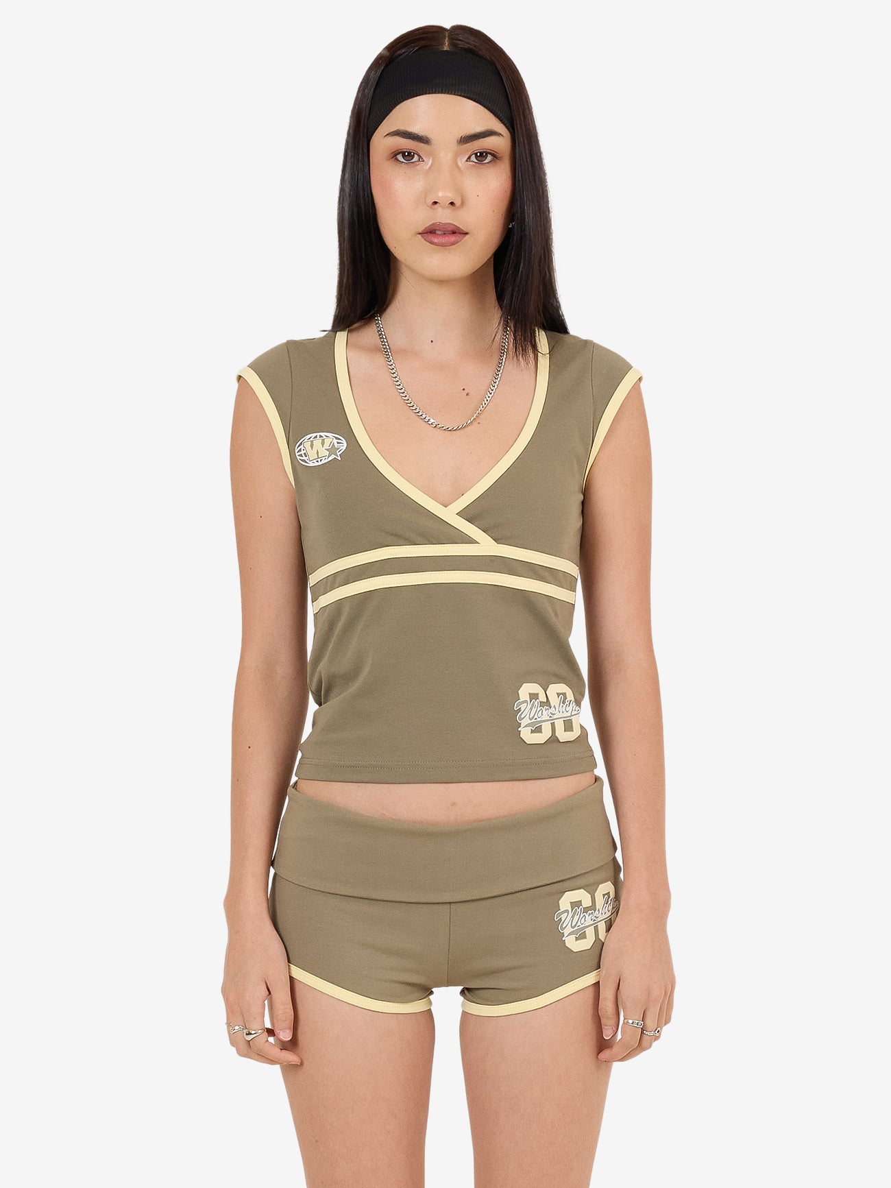 Major League Wrap Top - Kelp