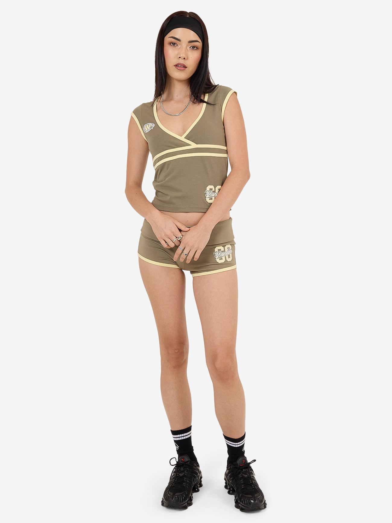 Major League Wrap Top - Kelp