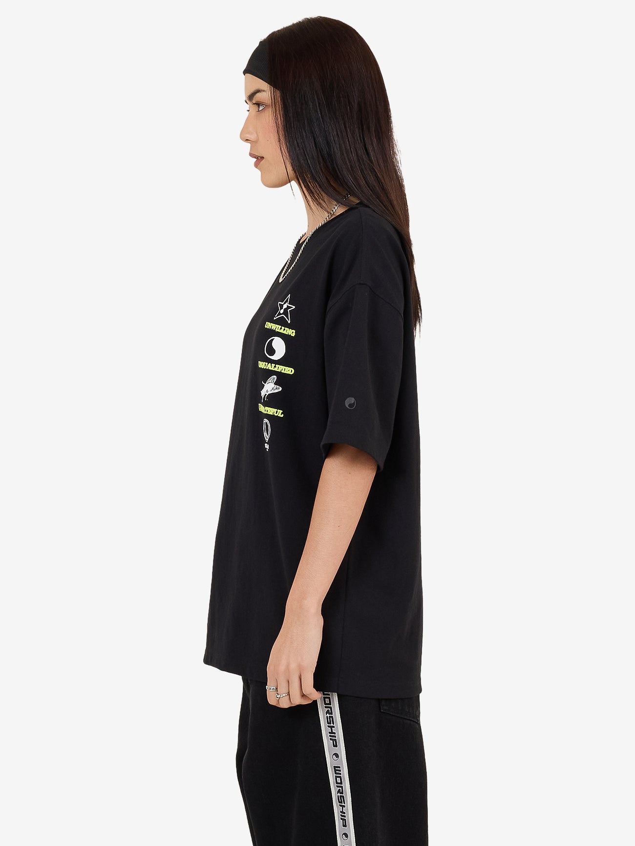 Unqualified Relaxed Fit Tee - Black