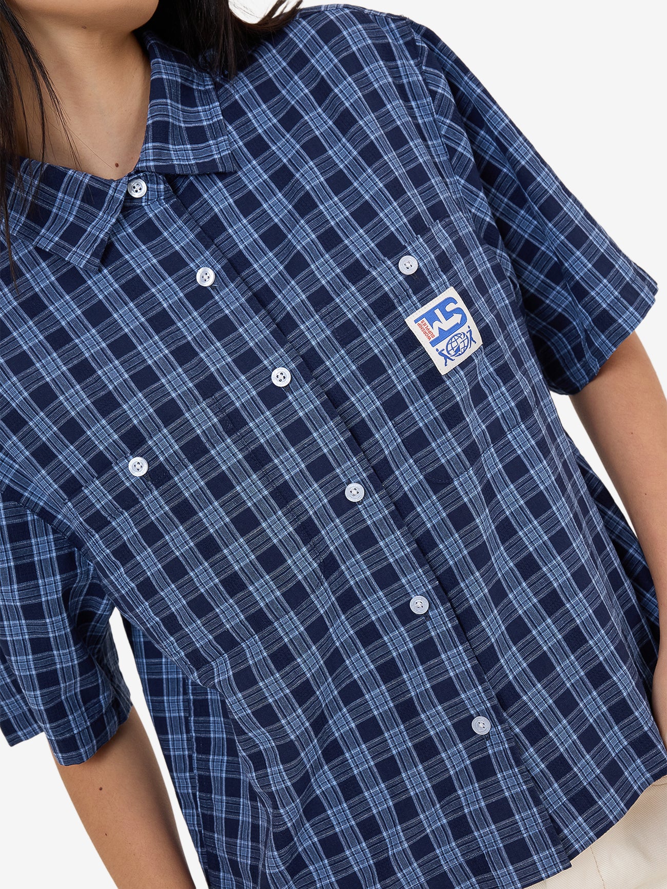 Removal Box Fit Shirt - Bell Air Blue