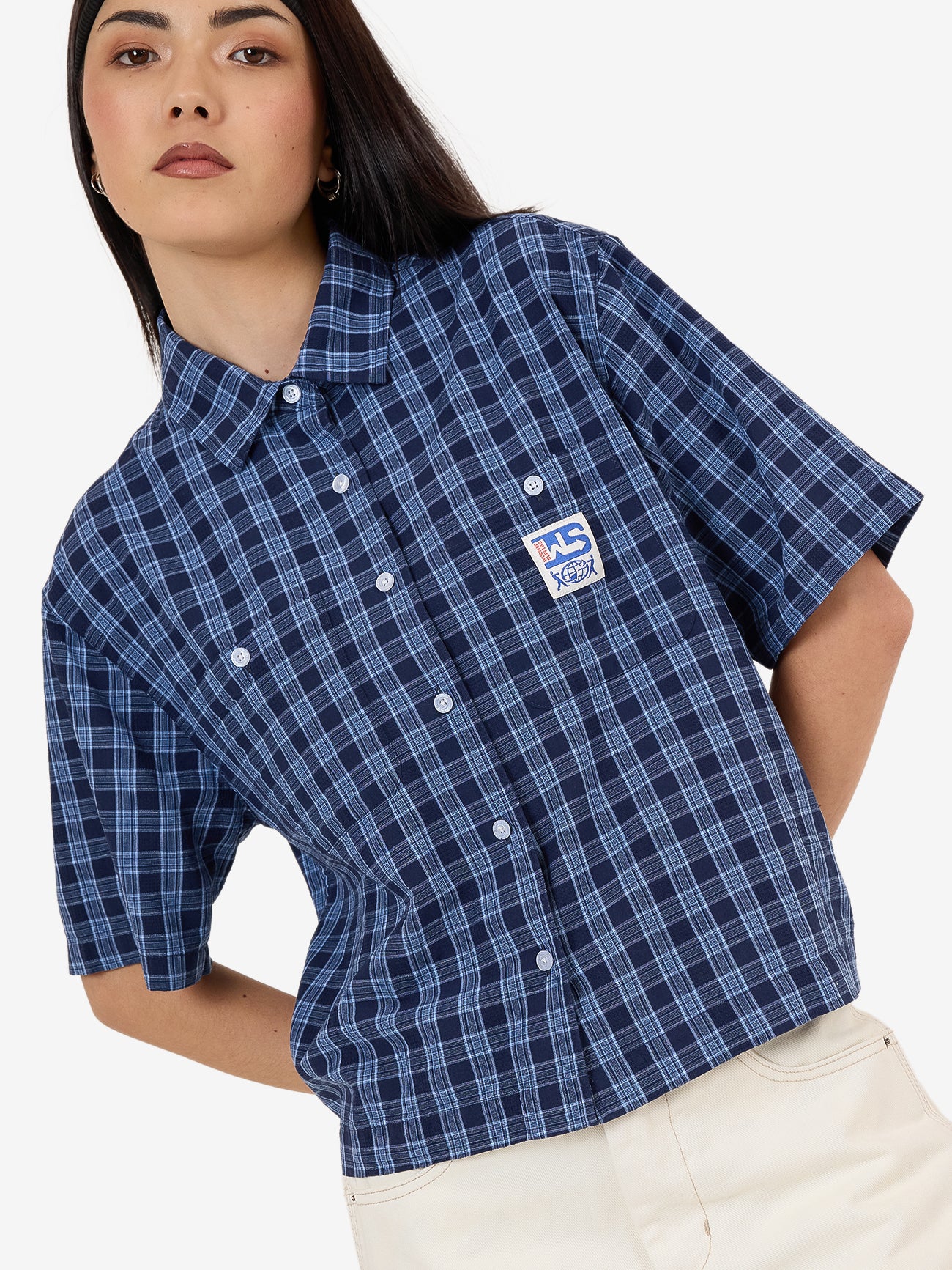 Removal Box Fit Shirt - Bell Air Blue
