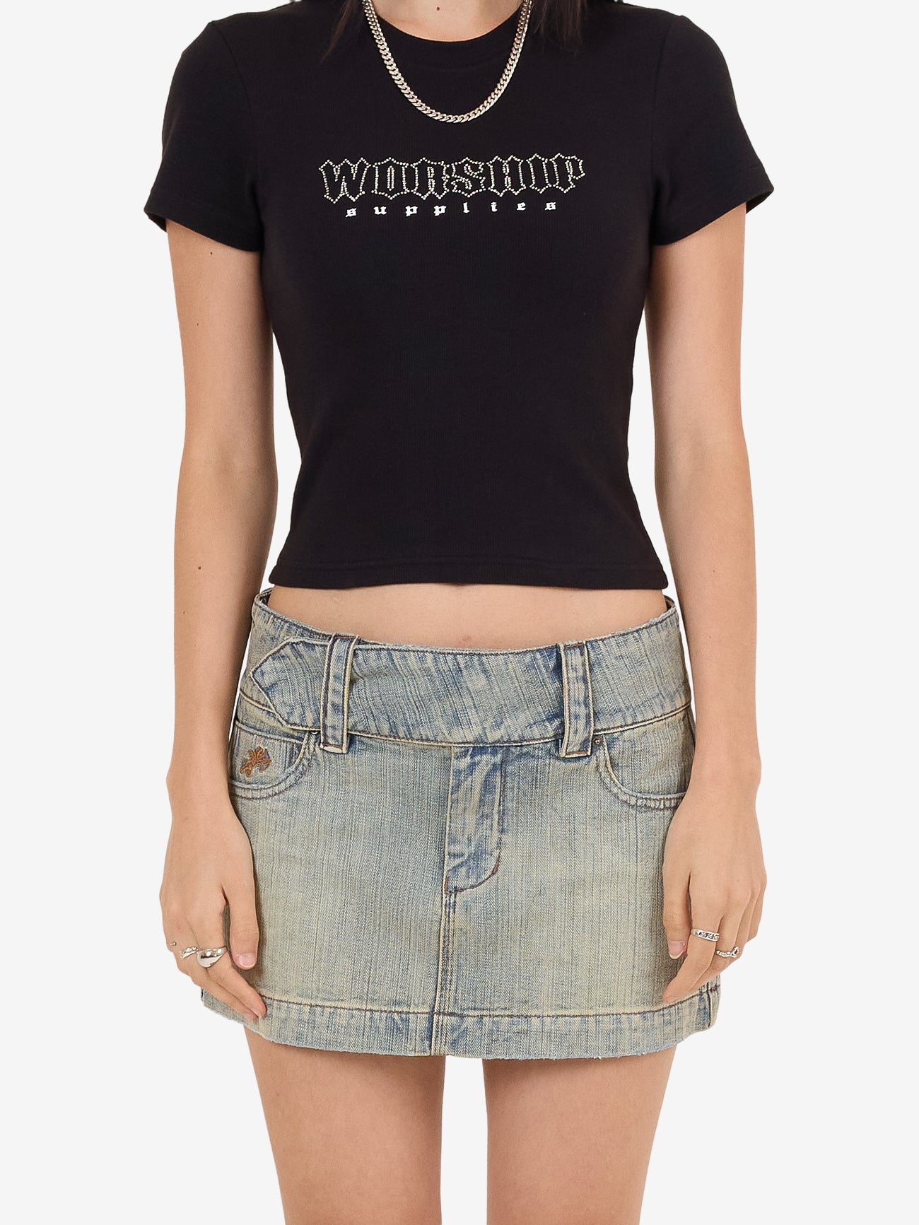 Nostalgia Micro Skirt - Dirty Streaky Fade 4