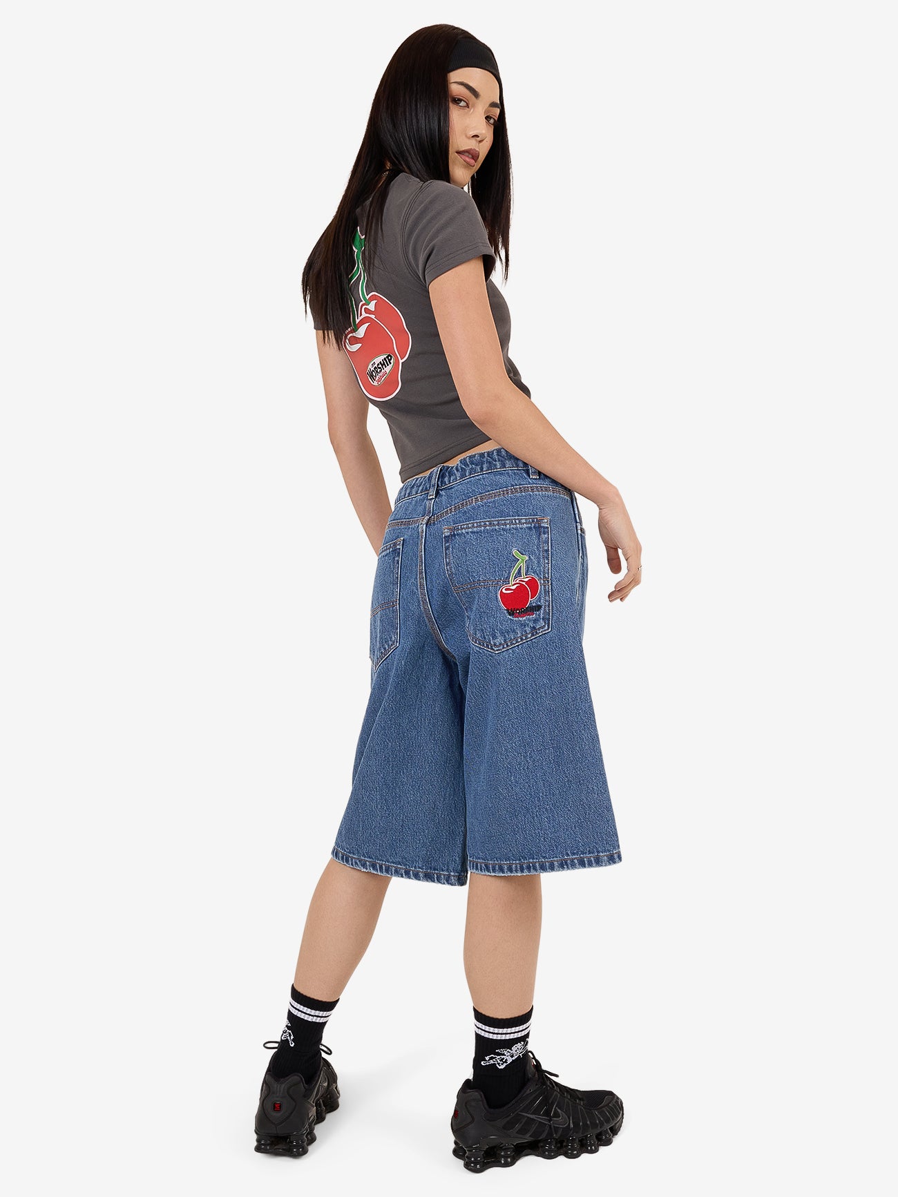 Glazed And Confused Big Baggy Short - Sky High Blue 4