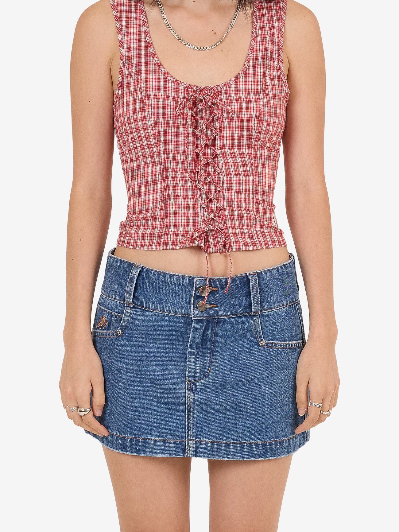 Glazed And Confused Micro Skirt - Sky High Blue 4