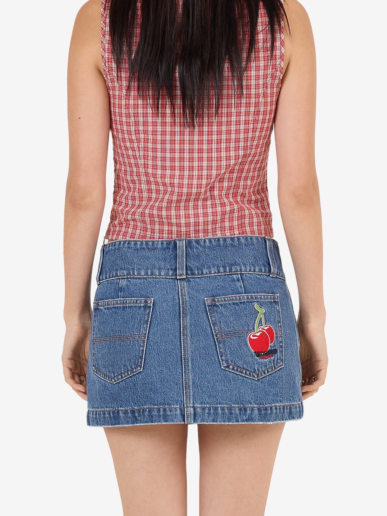 Glazed And Confused Micro Skirt - Sky High Blue 4