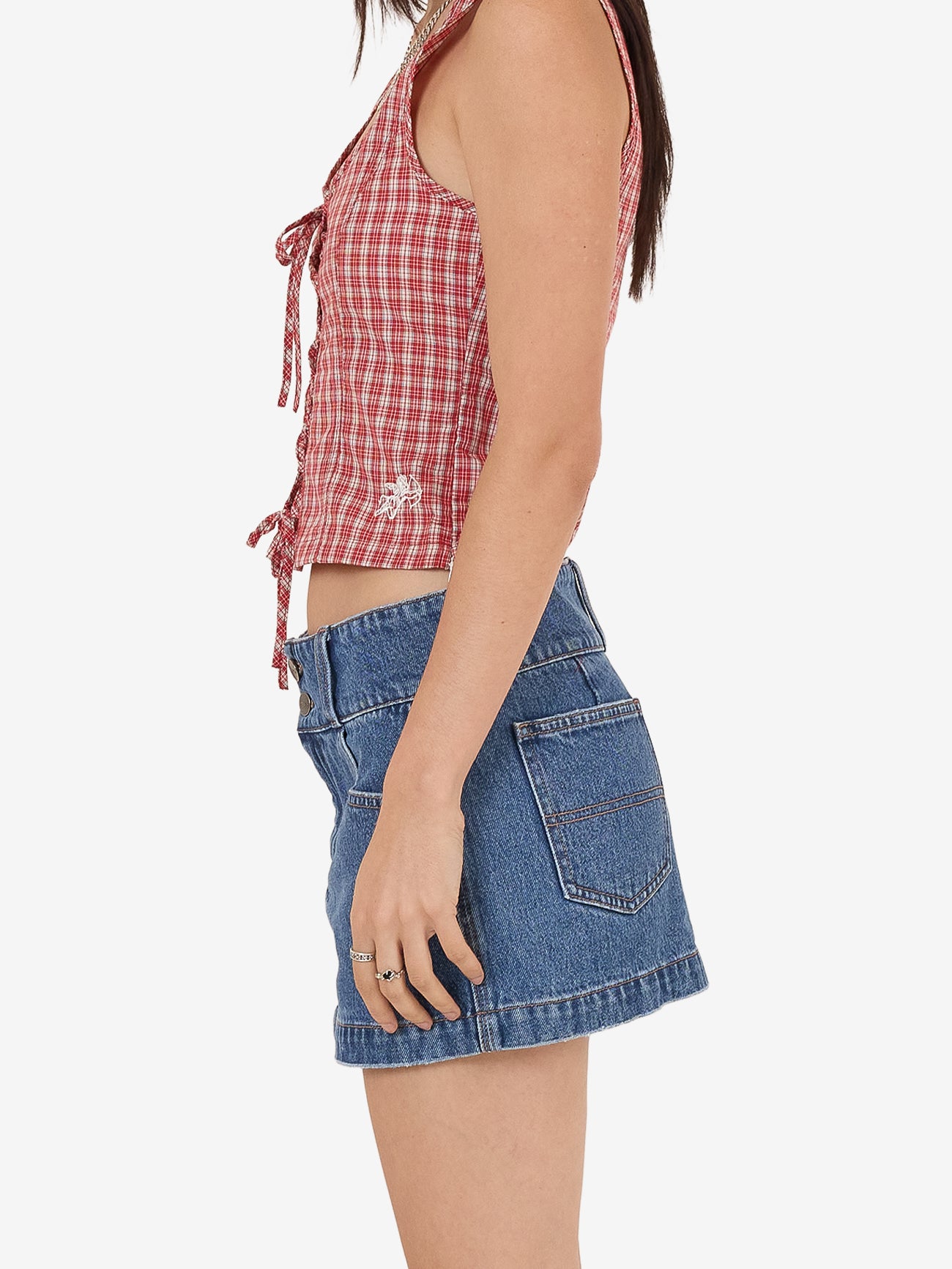 Glazed And Confused Micro Skirt - Sky High Blue 4