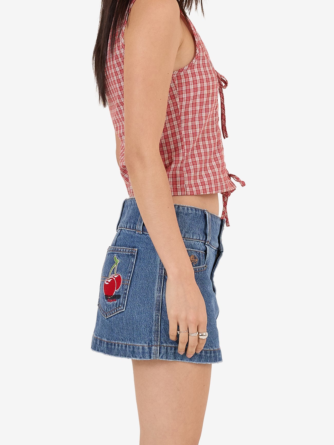 Glazed And Confused Micro Skirt - Sky High Blue 4