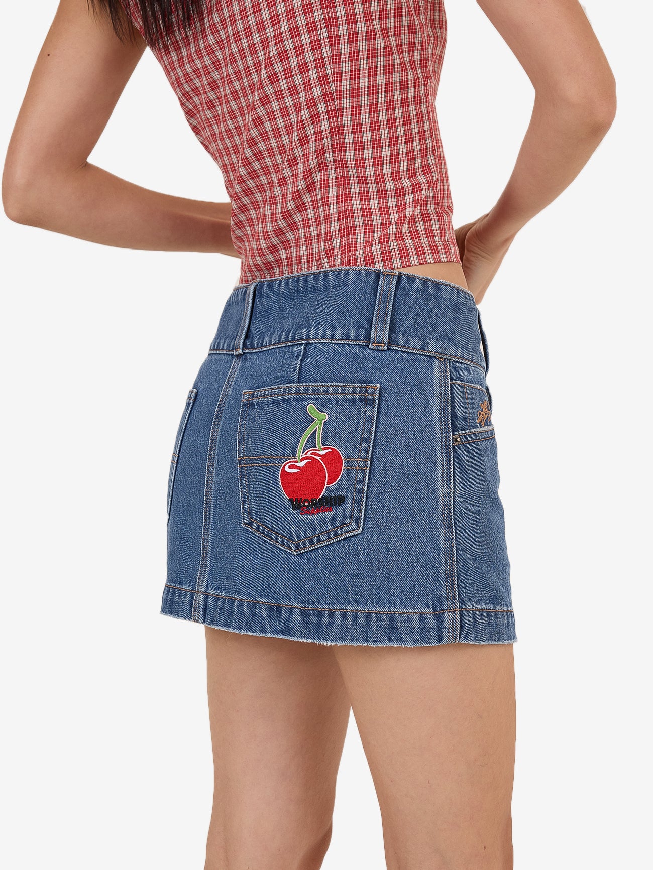 Glazed And Confused Micro Skirt - Sky High Blue 4