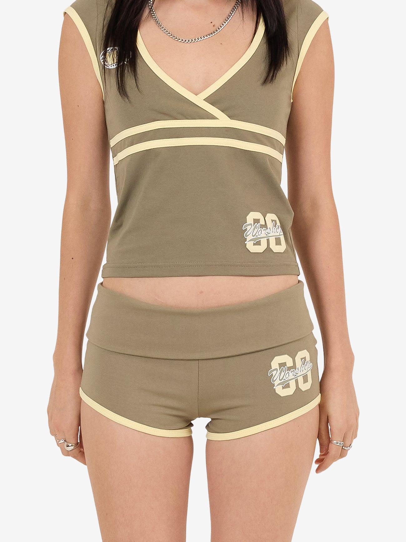 Major League Booty Shorts - Kelp 4