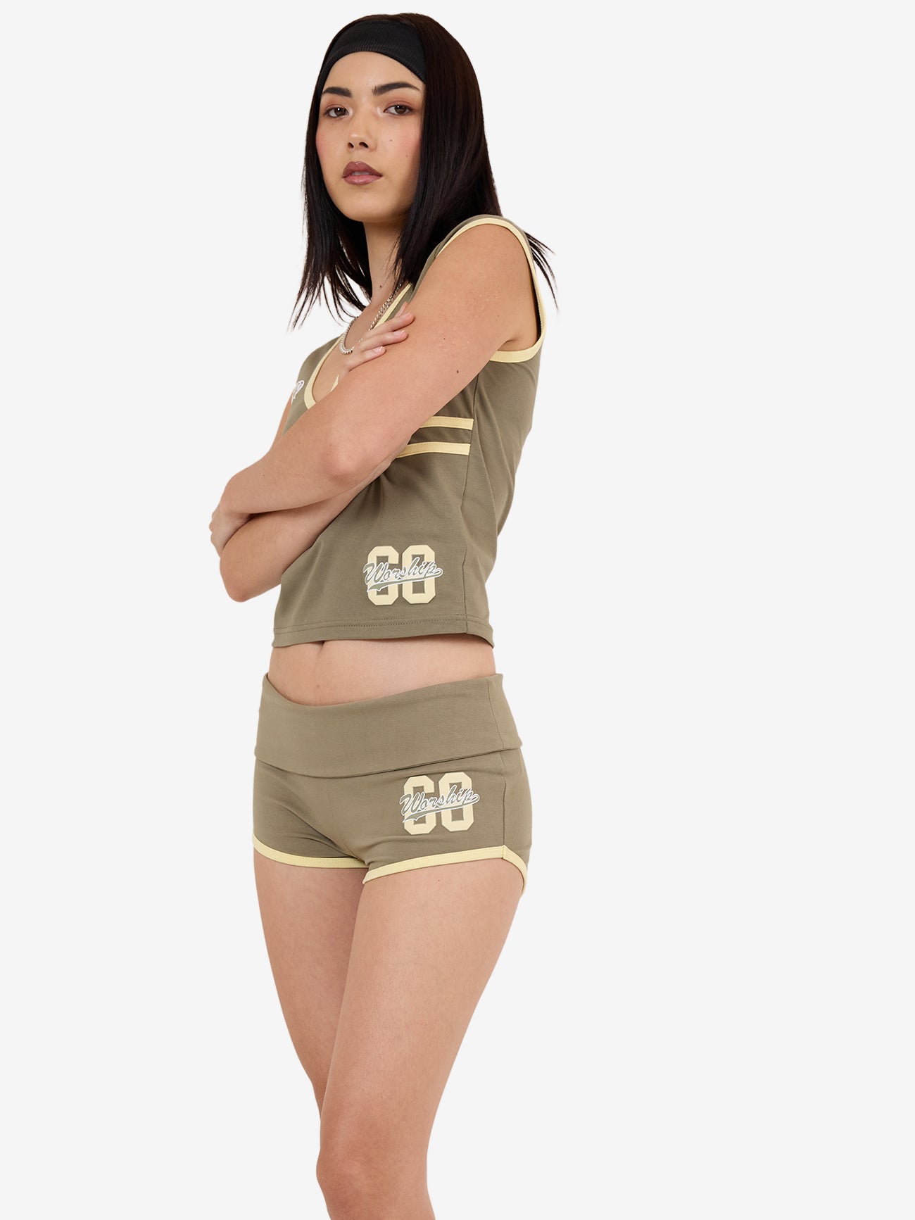 Major League Booty Shorts - Kelp 4
