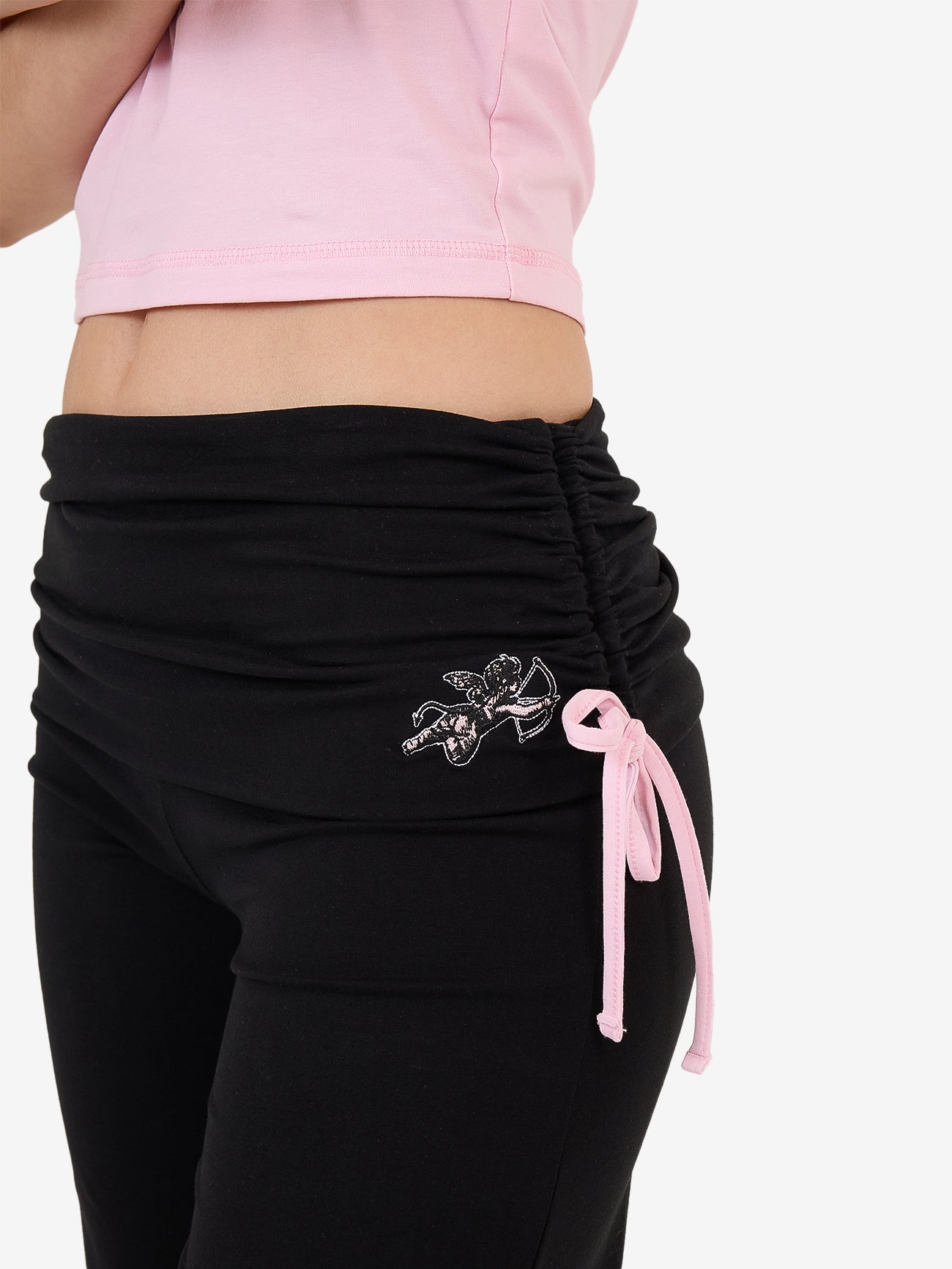 Cherub Y2K Gathered Legging - Black 4