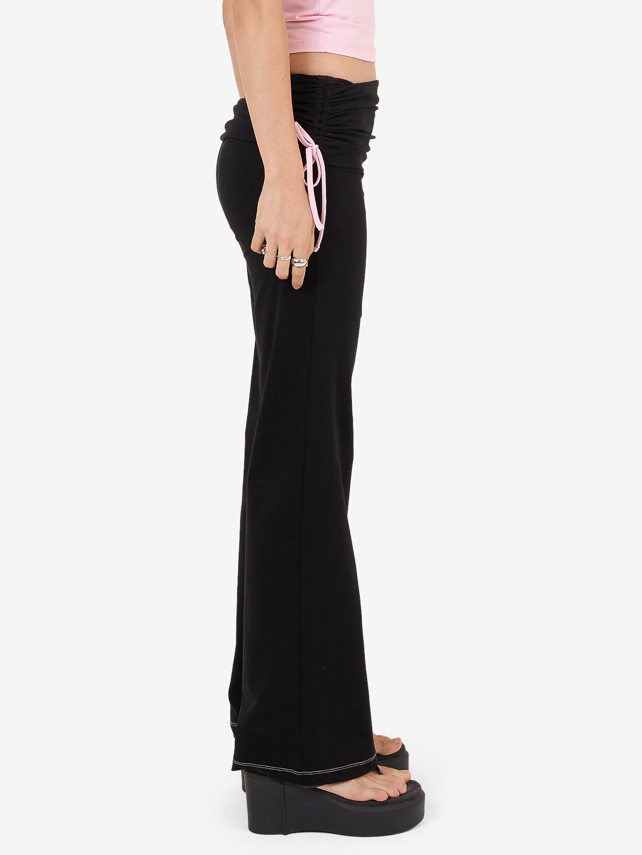 Cherub Y2K Gathered Legging - Black 4