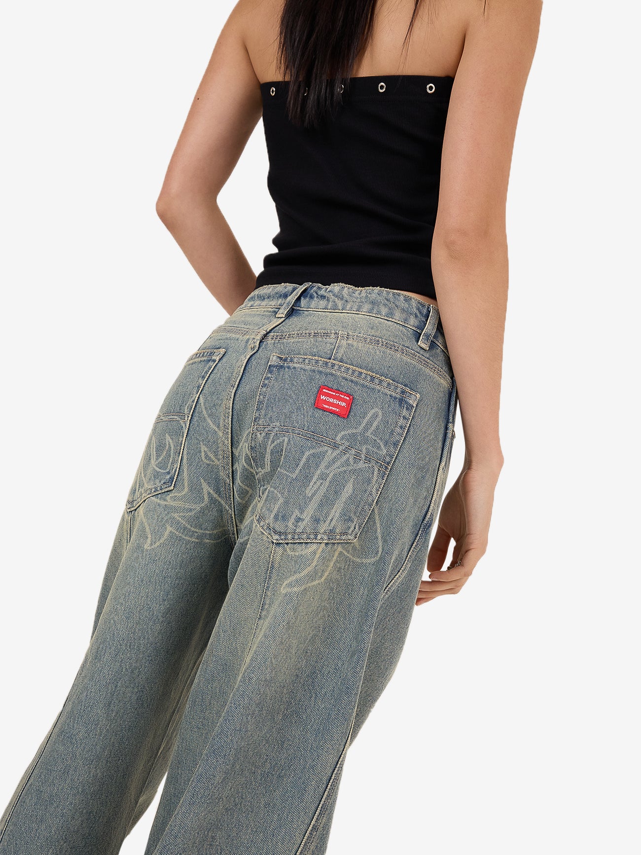 Throws Big Baggy Jean - Garbage Grime Blue 4