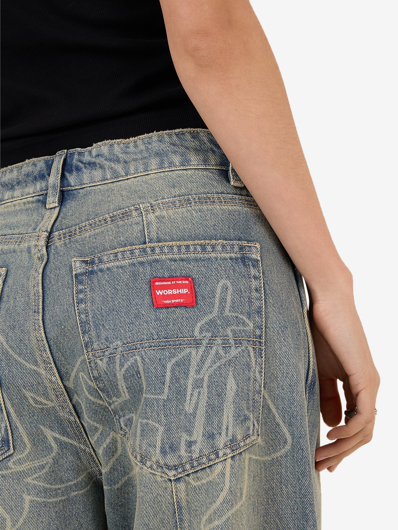 Throws Big Baggy Jean - Garbage Grime Blue 4