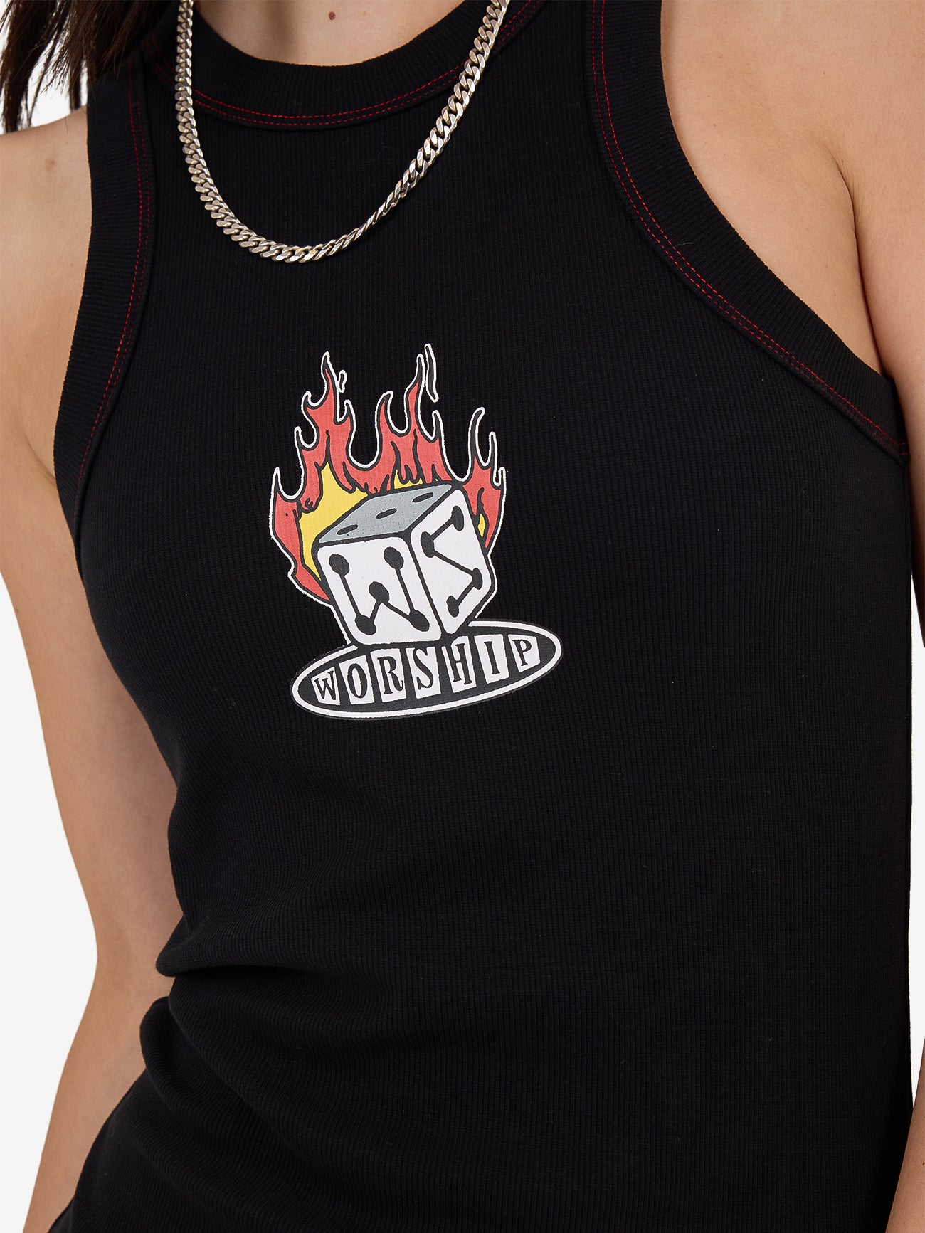 Snake Eyes Slim Fit Tank Mini Dress - Black 4