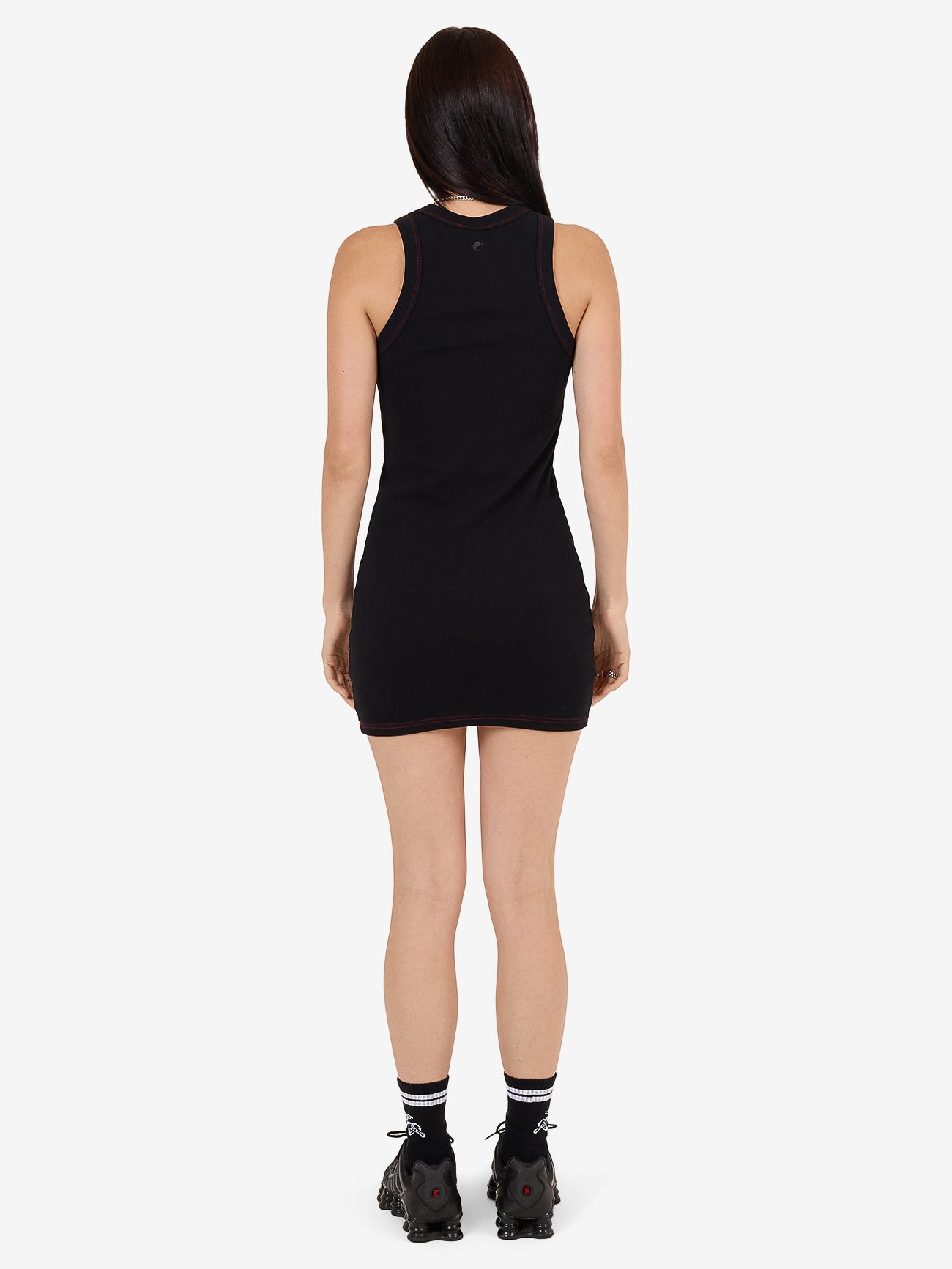 Snake Eyes Slim Fit Tank Mini Dress - Black 4