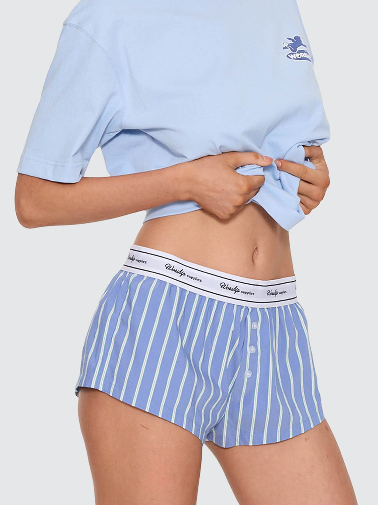 Cherub Micro Boxer Shorts - Dream Blue Stripe 4