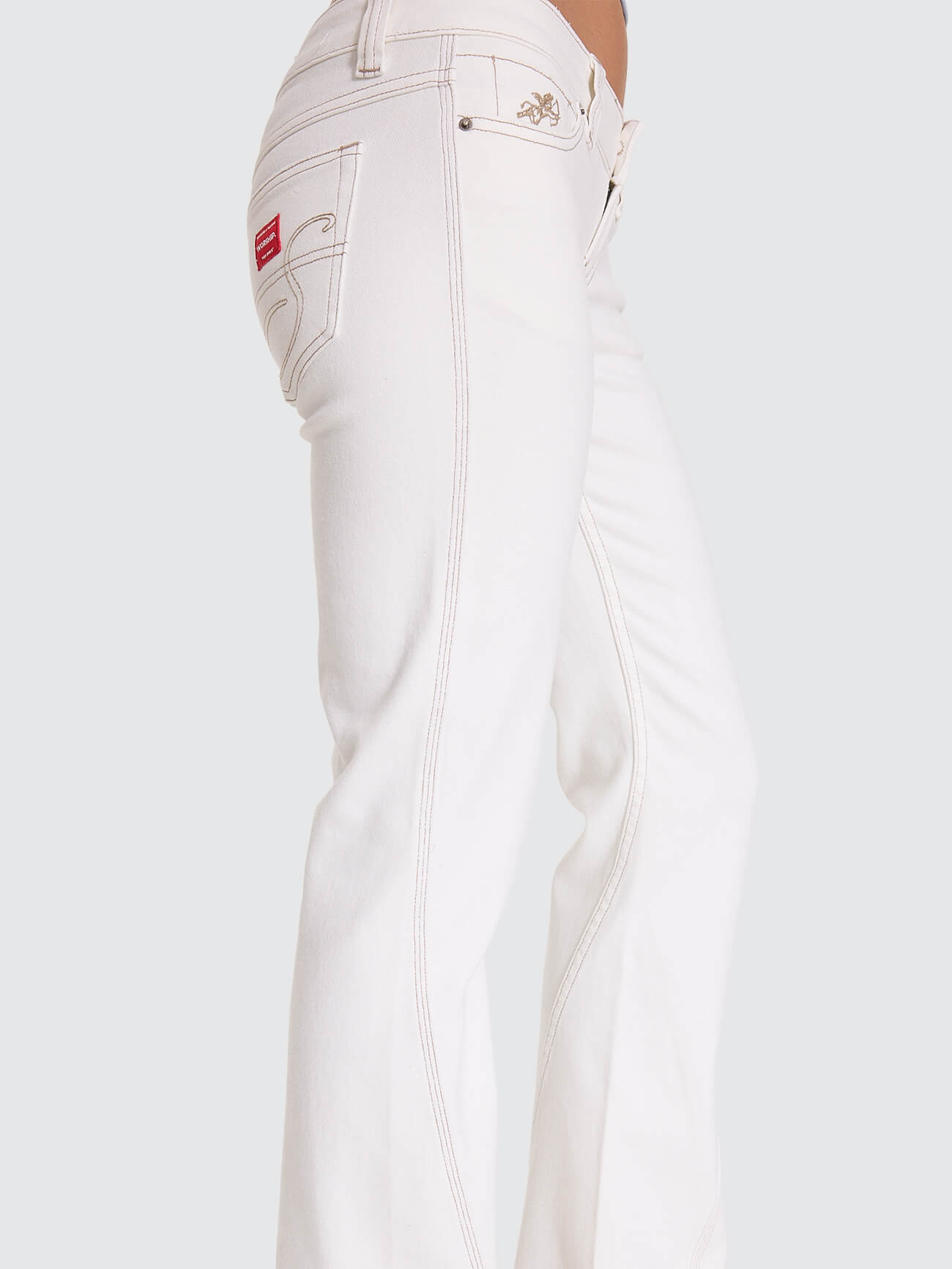 Super Low Flare Jean - Milk White 4
