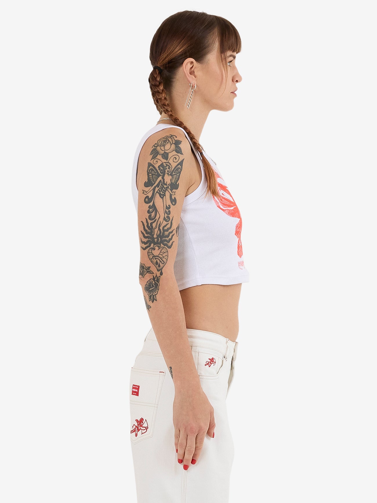 Long Shot Curve Tank - White 4