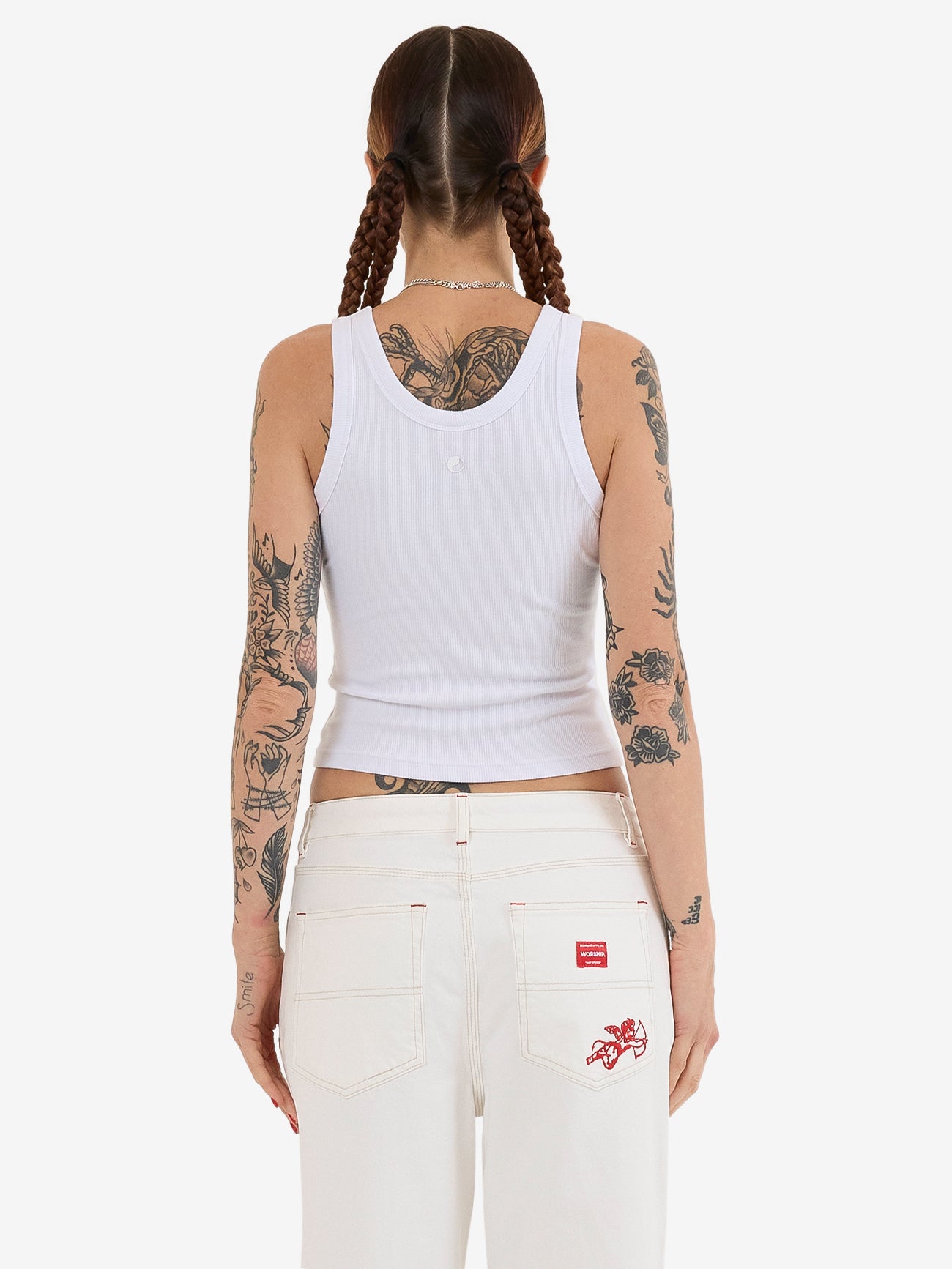 Cherub Longline Tank - White 4