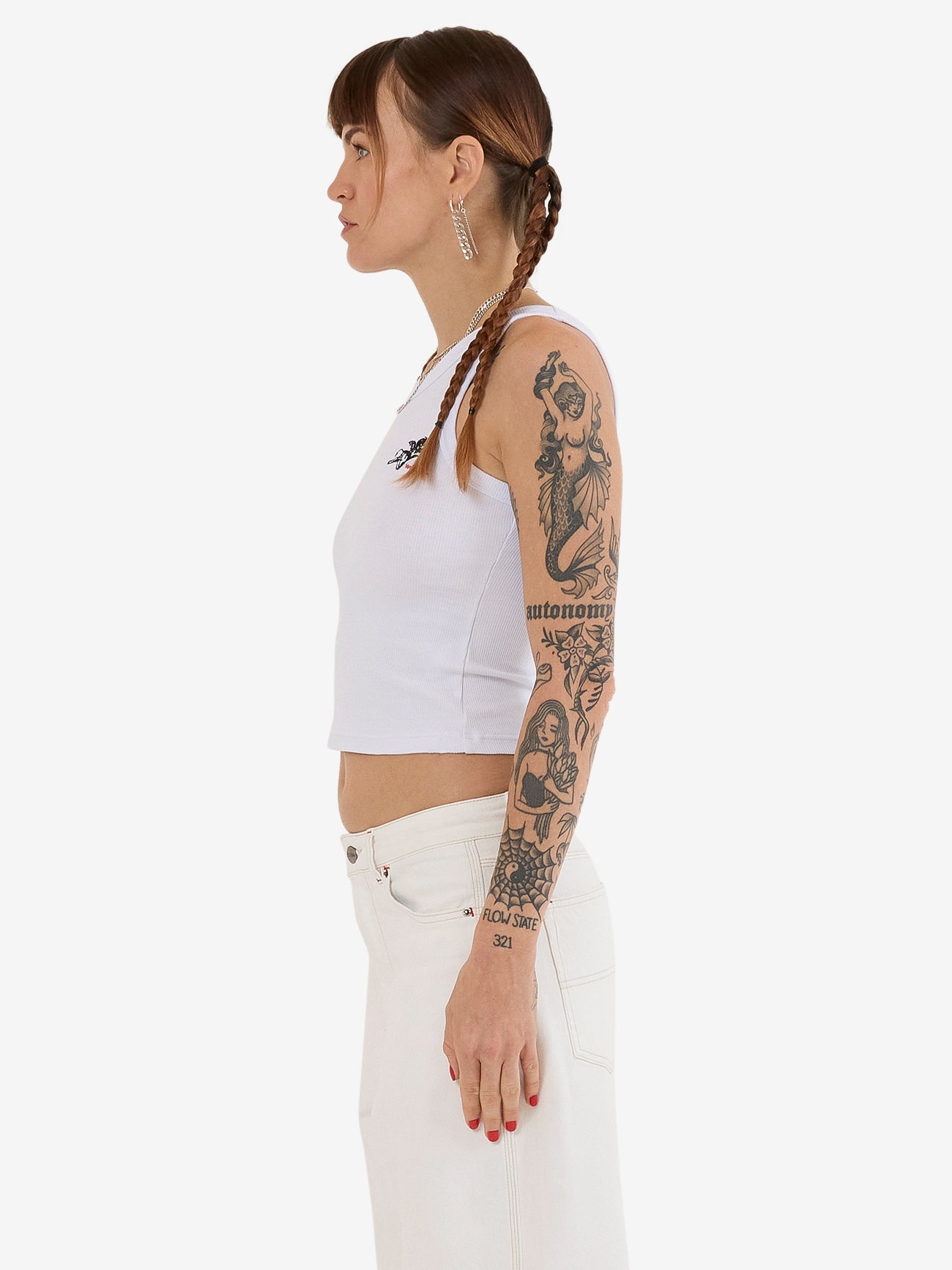 Cherub Longline Tank - White 4