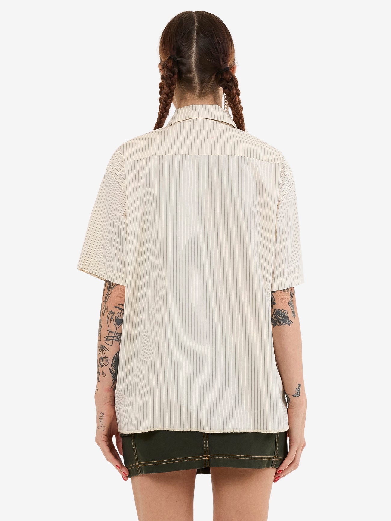 Bistro Box Fit Shirt - Bone 4