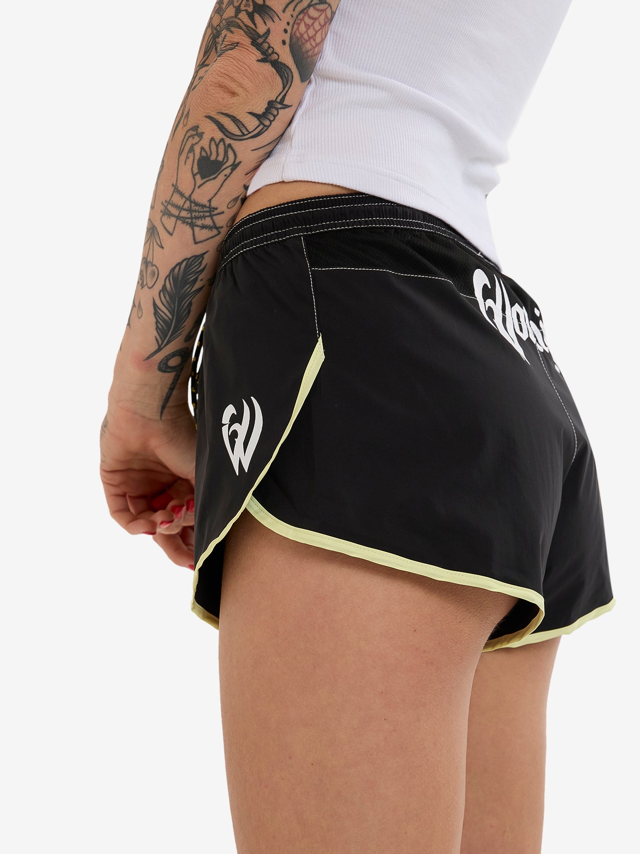 Boardriderr Micro Boardshort - Black - Lime 4