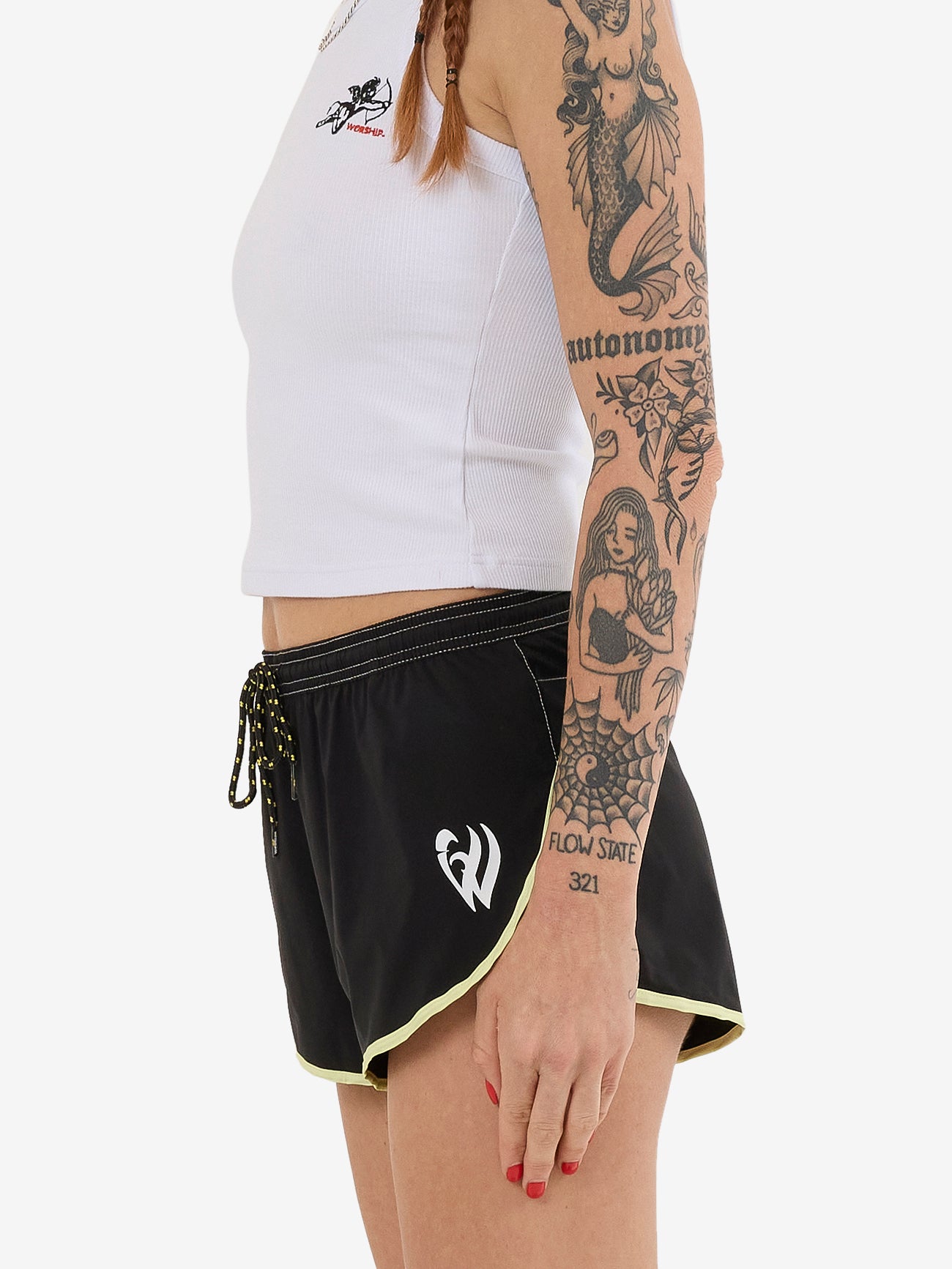 Boardriderr Micro Boardshort - Black - Lime 4