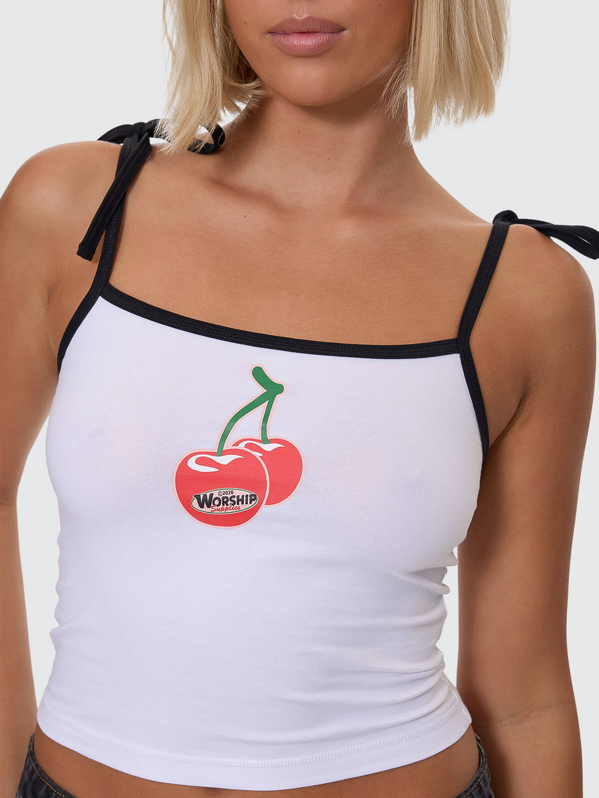 Glazed And Confused Ties Singlet - White 4