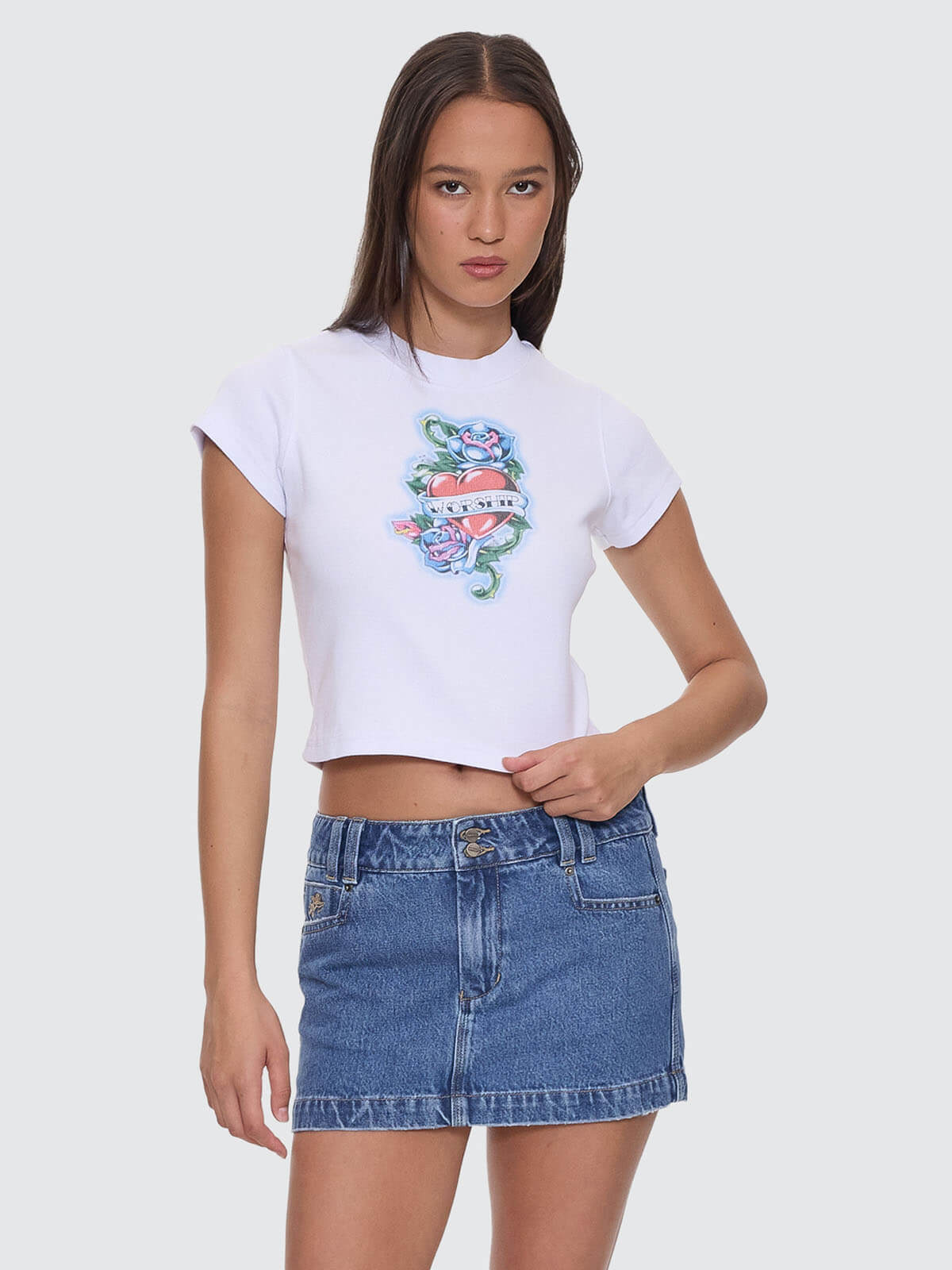 No Ragrets Teeny Tee - White 4