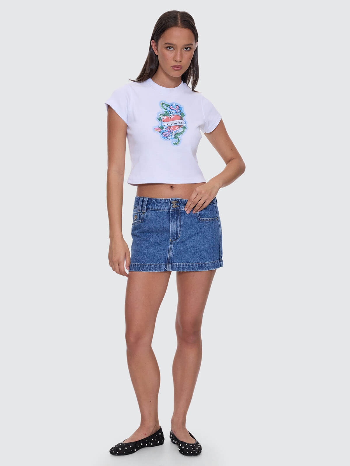 No Ragrets Teeny Tee - White 4