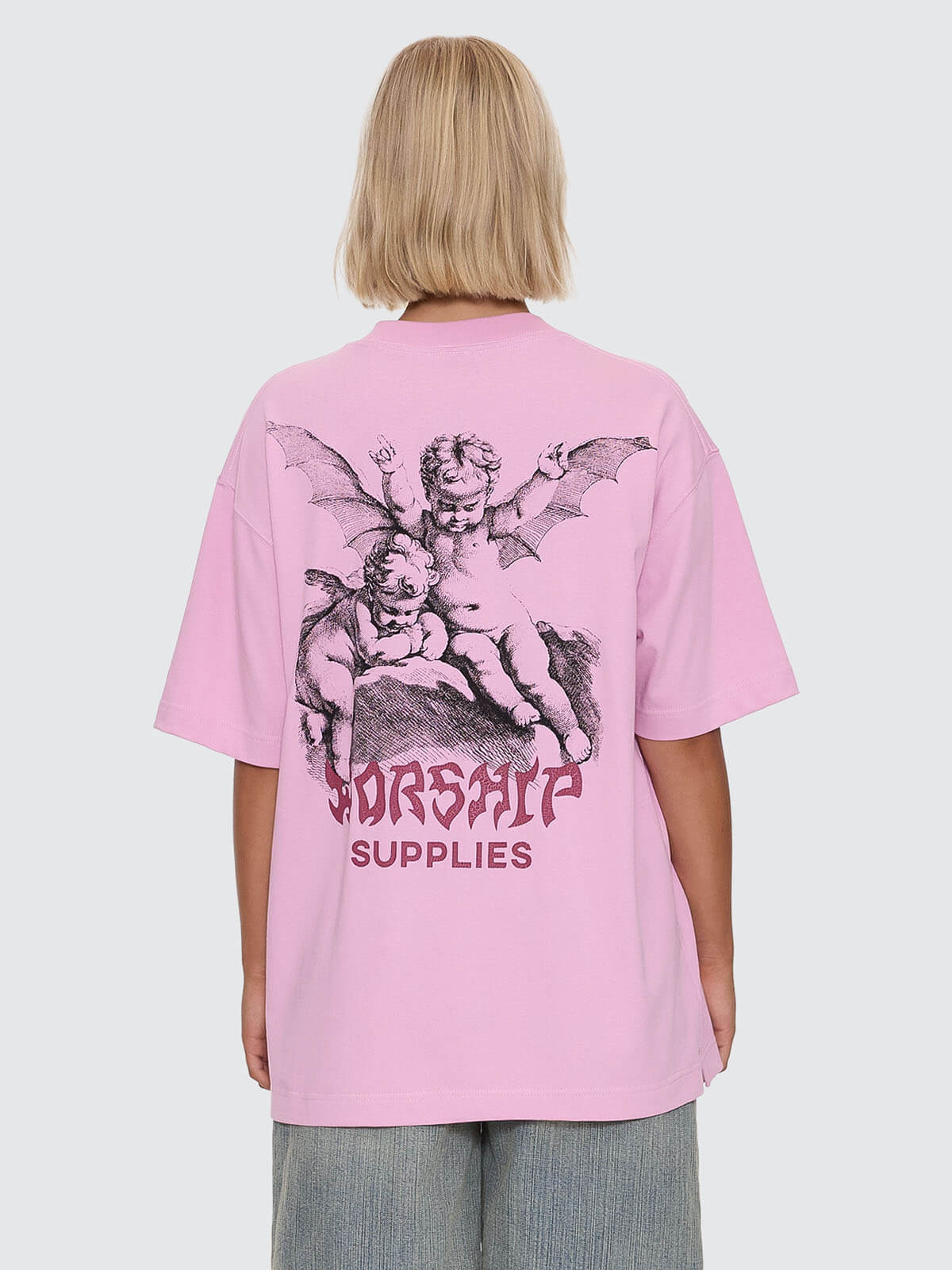 Horns Oversize Fit Tee - Lilac Chiffon 4