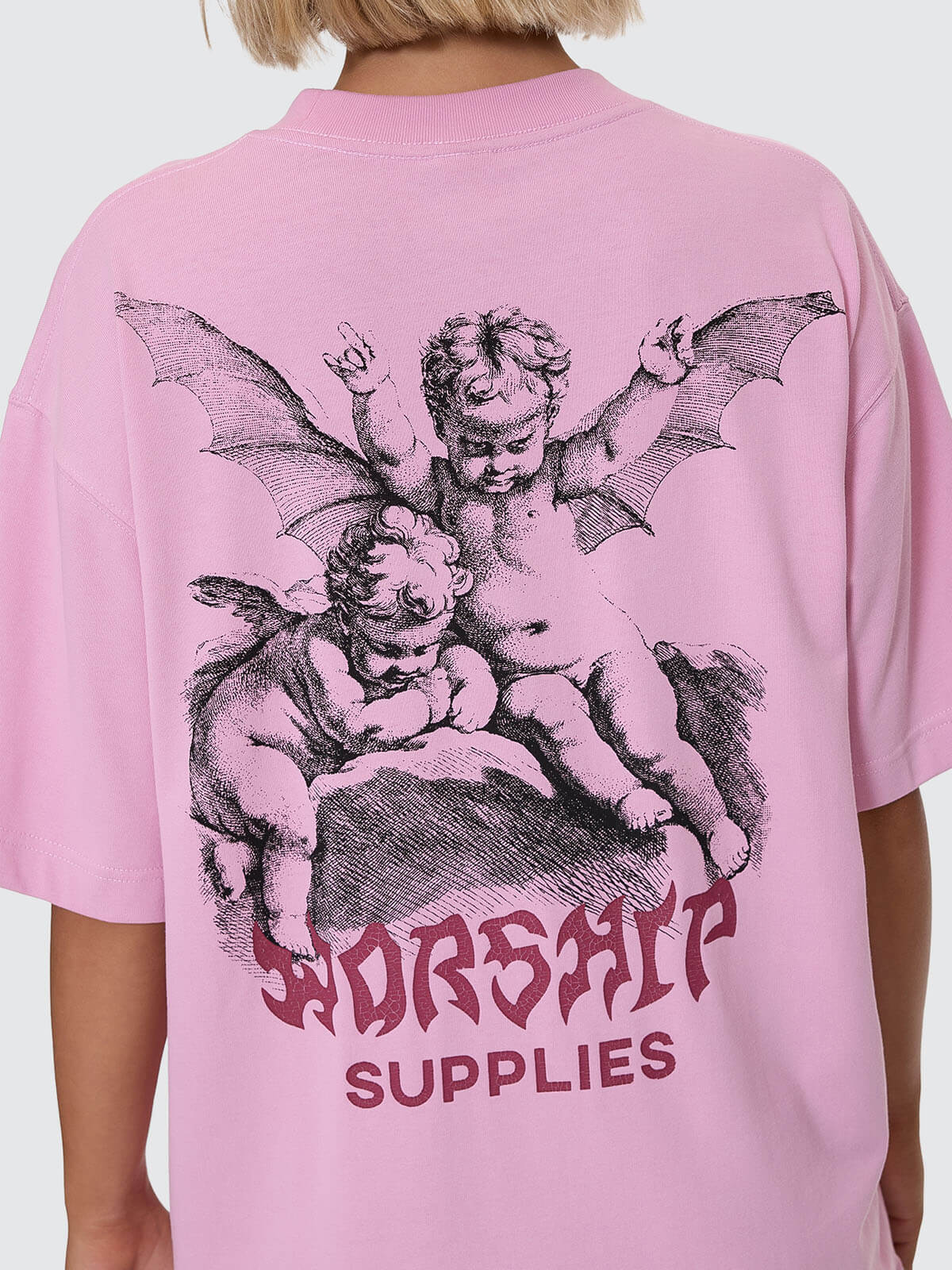 Horns Oversize Fit Tee - Lilac Chiffon 4