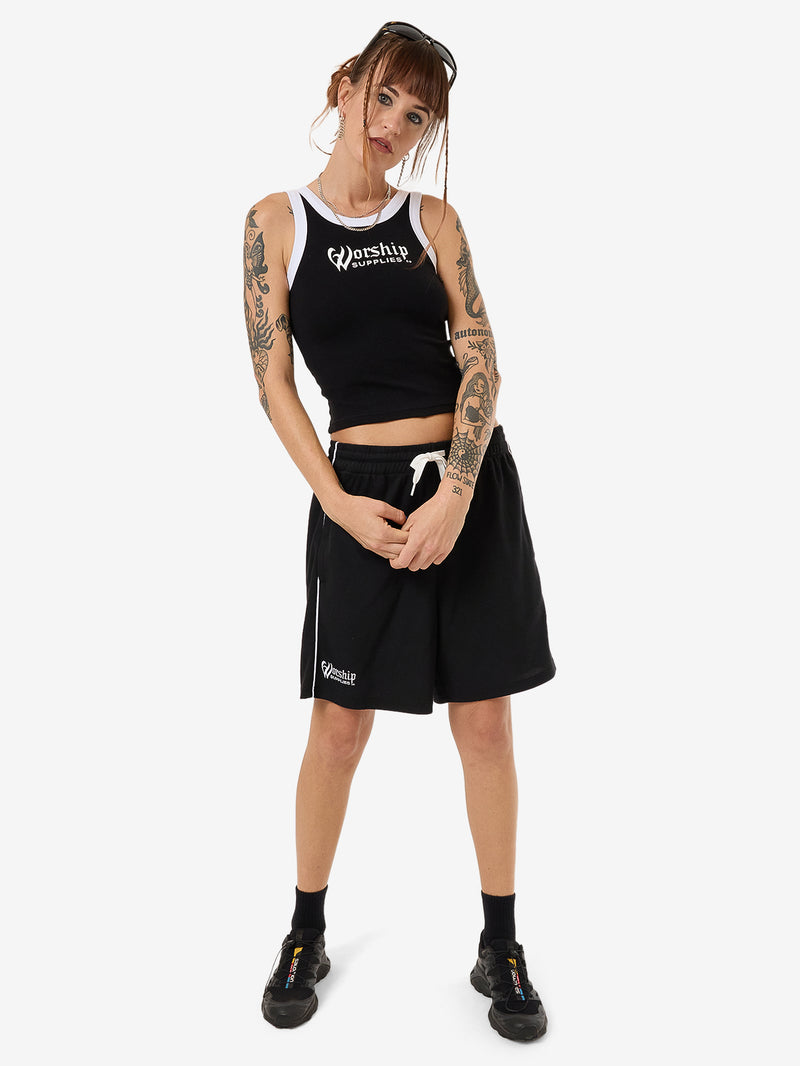 Fever Football Longline Tank - Black