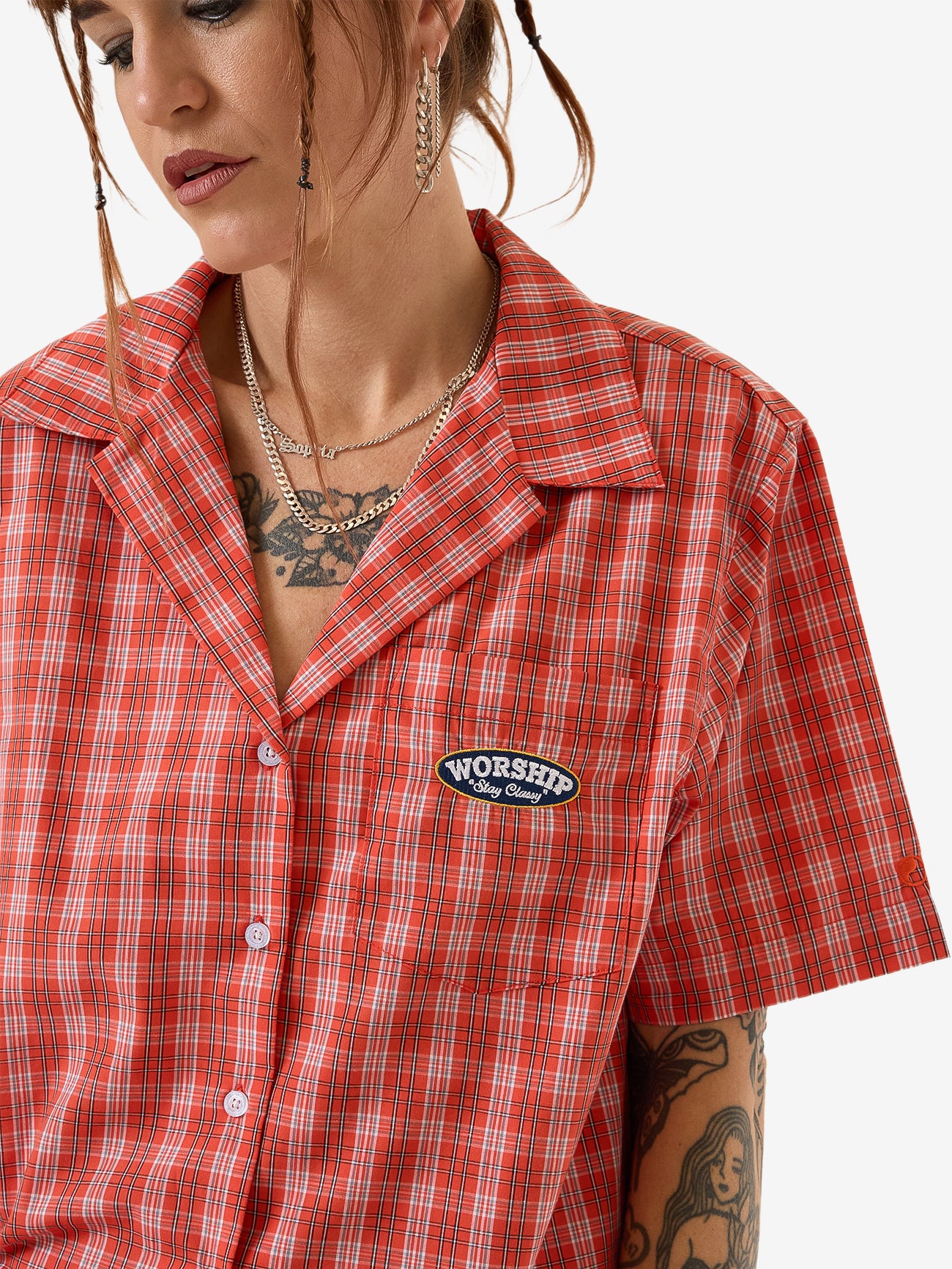 Class Box Fit Shirt - Tomato Red 4