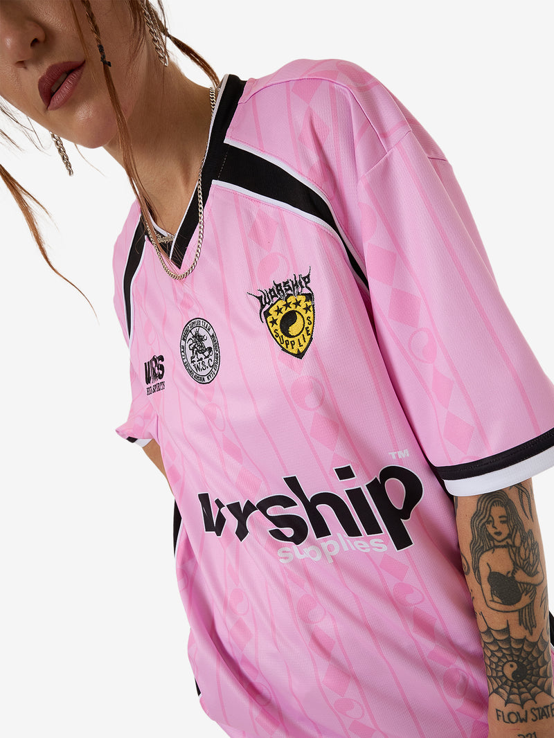 Player V-Neck Football Jersey - Bubblegum Pink 4