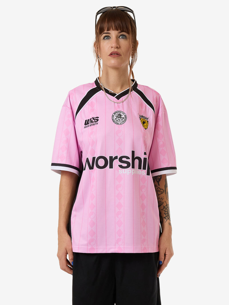 Player V-Neck Football Jersey - Bubblegum Pink 4