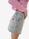 Vexed Denim Mini Skirt - Dirty Trade Blue 4