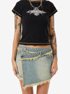 Revenge Denim Mini Skirt - Toxic Blue 4