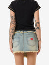 Revenge Denim Mini Skirt - Toxic Blue 4