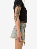 Revenge Denim Mini Skirt - Toxic Blue 4