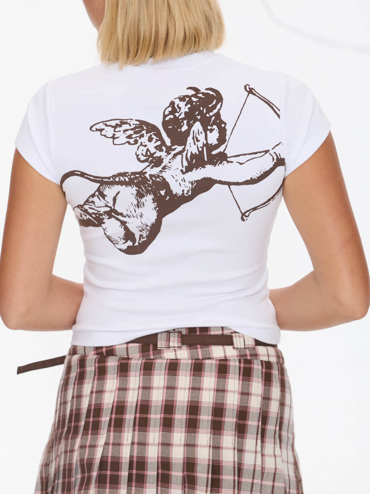 Cherub Cap Sleeve Tee - White 4