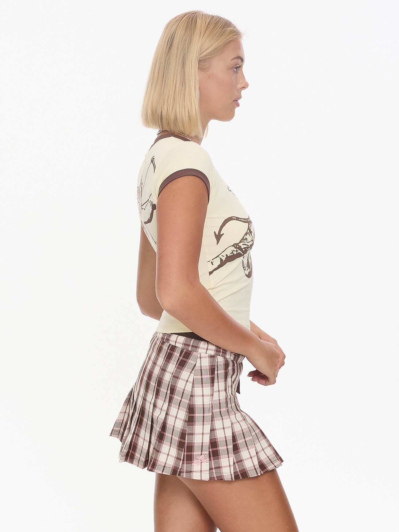 Cherub Cap Sleeve Ringer - Lemon Icing 4