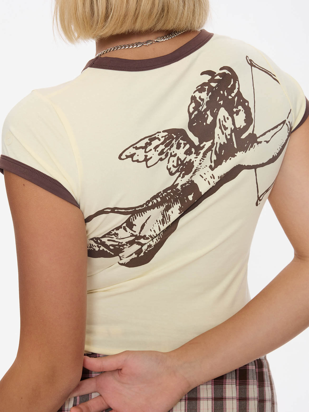 Cherub Cap Sleeve Ringer - Lemon Icing 4