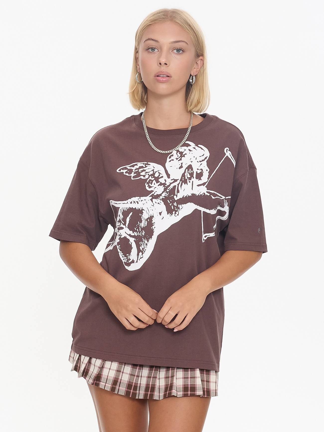Cherub Relaxed Fit Tee - Dark Choc 4