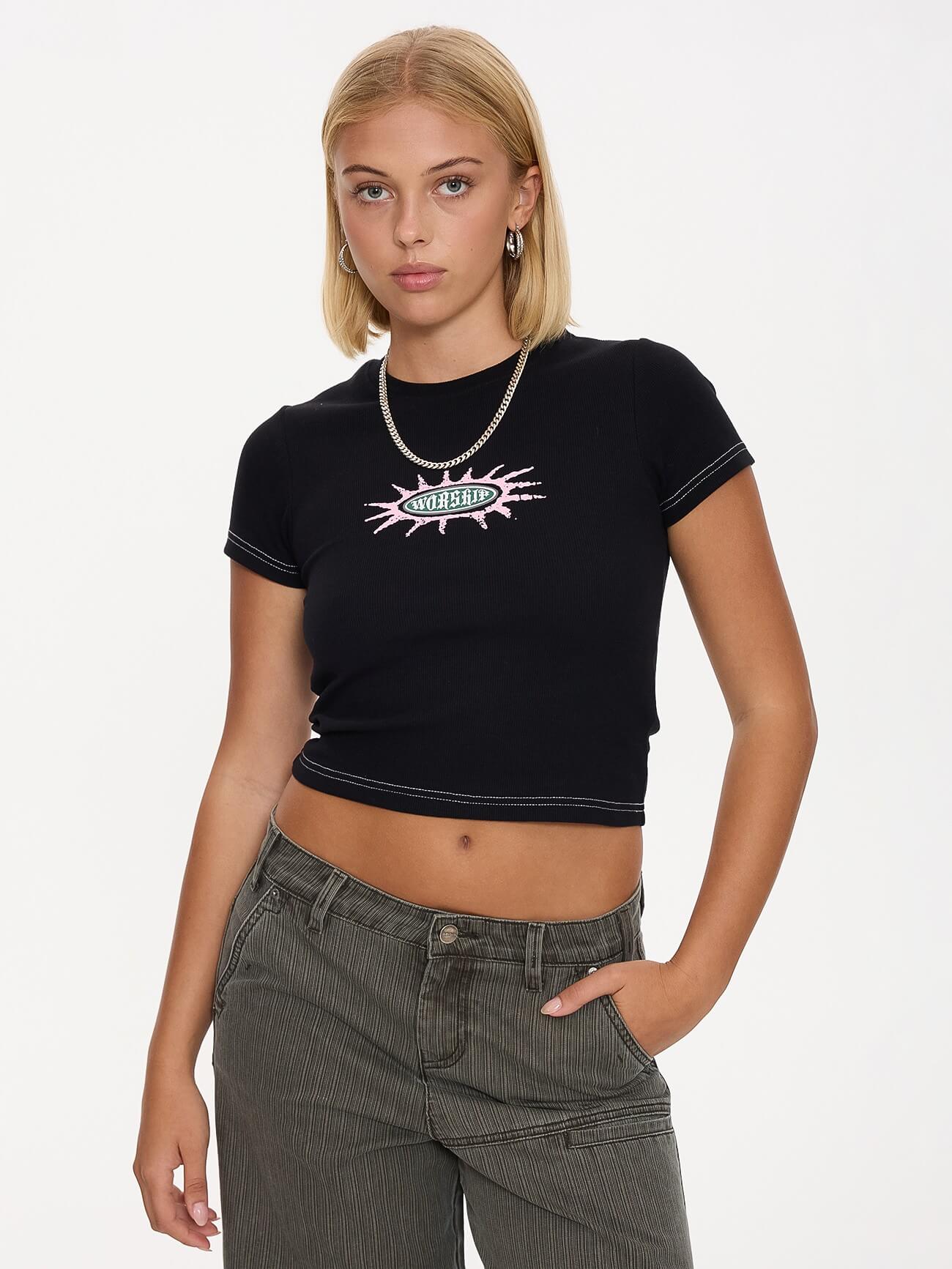 Logo Fever Slim Fit Tee - Black 4