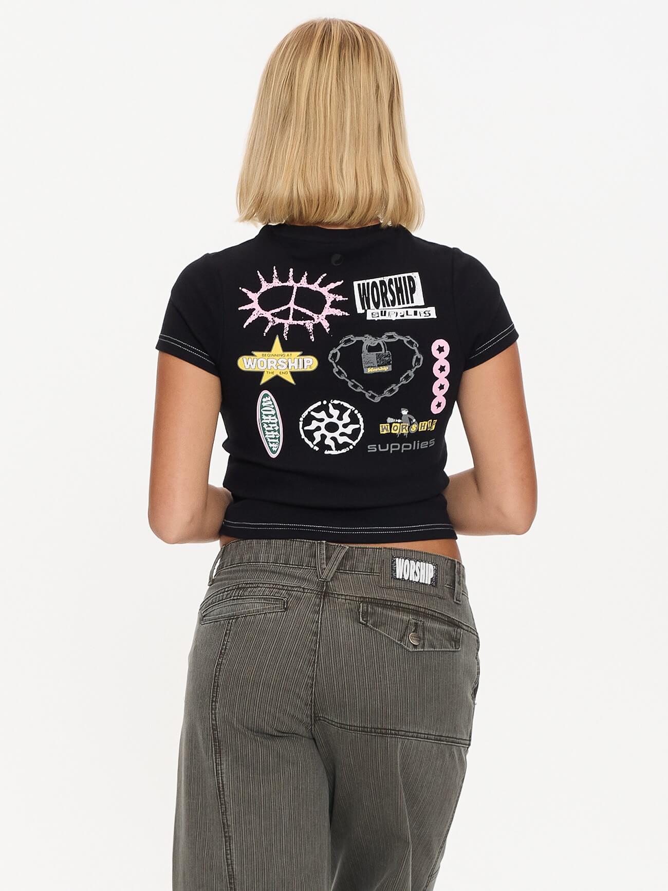 Logo Fever Slim Fit Tee - Black 4