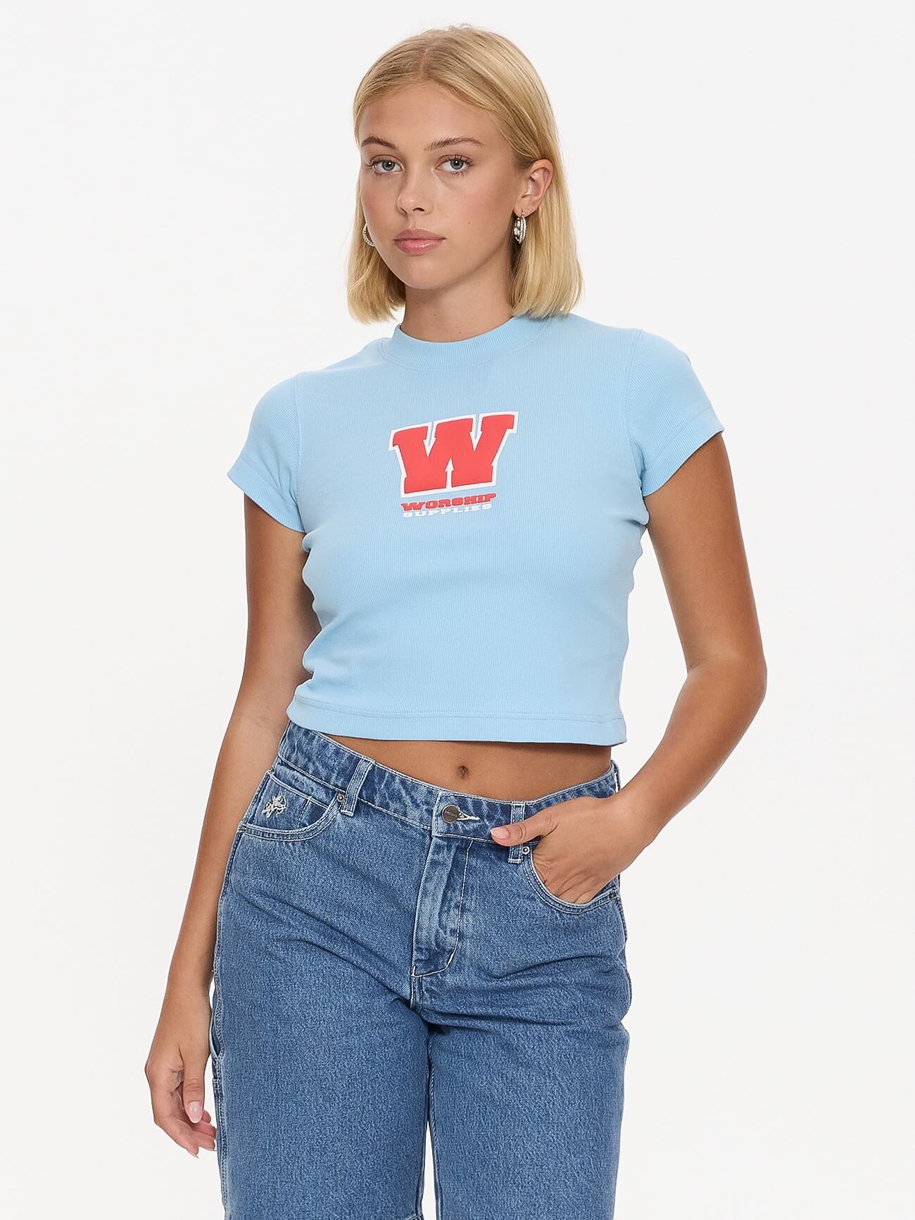 Belter Teeny Tee - Willow Blue 4